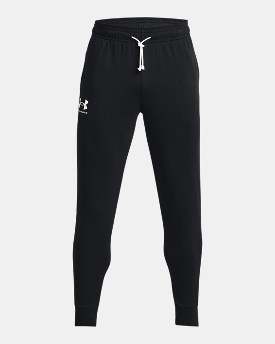 Men's UA Rival Terry Joggers in Black image number 4